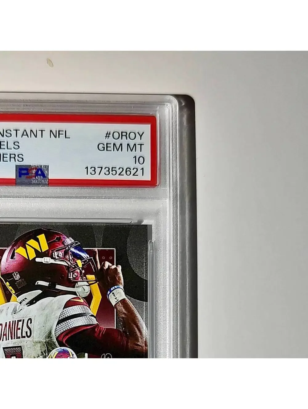 Jayden Daniels 2024 Panini NFL AP Offensive Rookie of the Year Commanders PSA 10